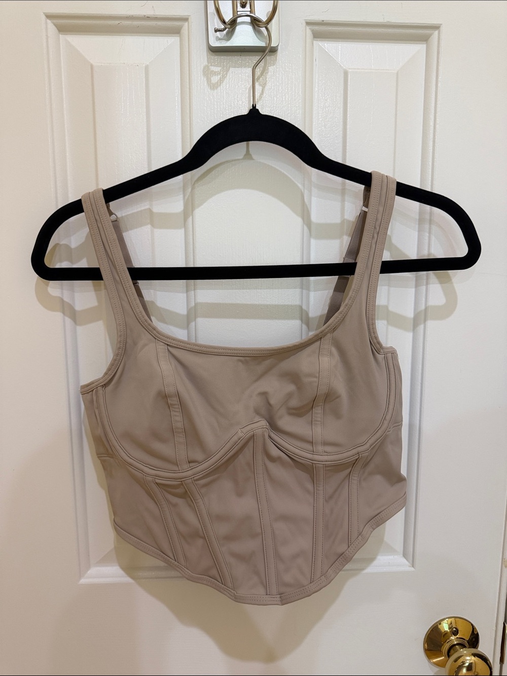 Gilly Hicks Beige Sculpted Tank Top